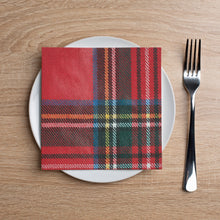 Load image into Gallery viewer, PaperProducts Design Drinkware Plaid Check Lunch Napkin
