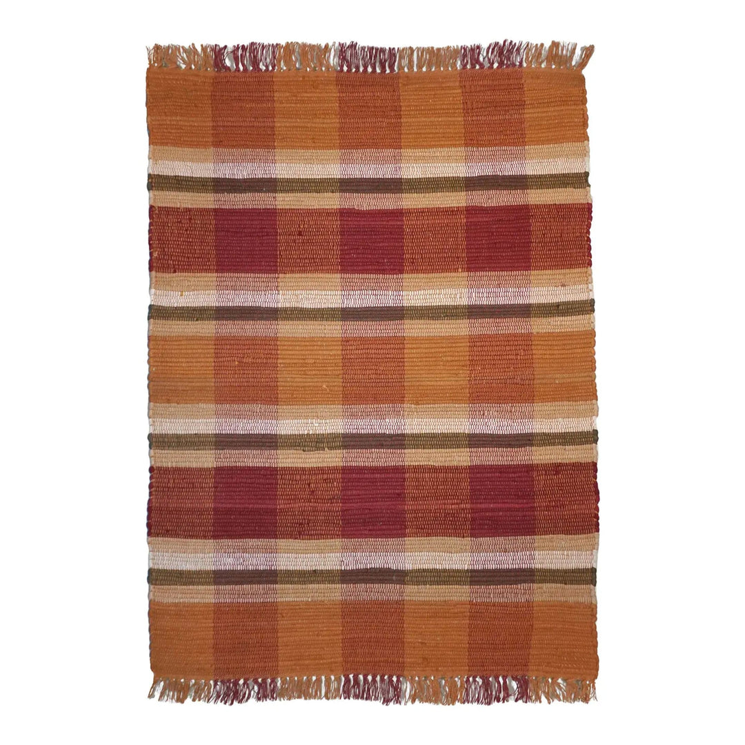 Michaelian Home Home Accents Plaid Placemat Pumpkin 12" x 18"