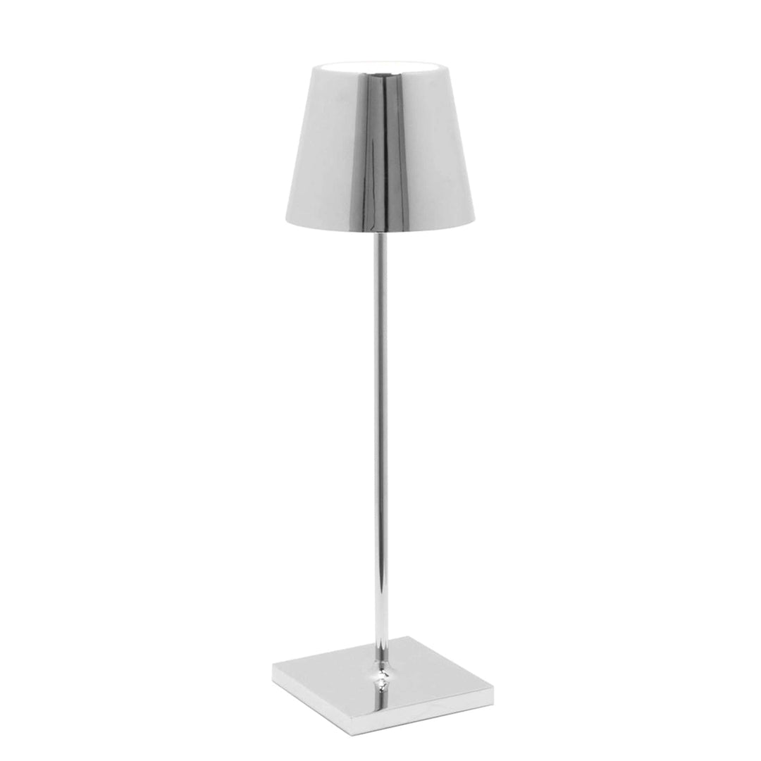 Zafferano America Decor Glossy Chrome Poldina Pro Cordless Lamps
