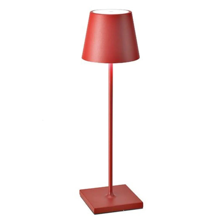 Zafferano America Decor Red Poldina Pro Cordless Lamps