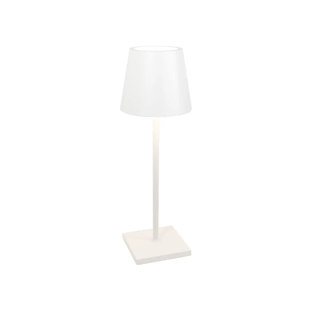 Zafferano America Decor White Poldina Pro Large Desk Lamp