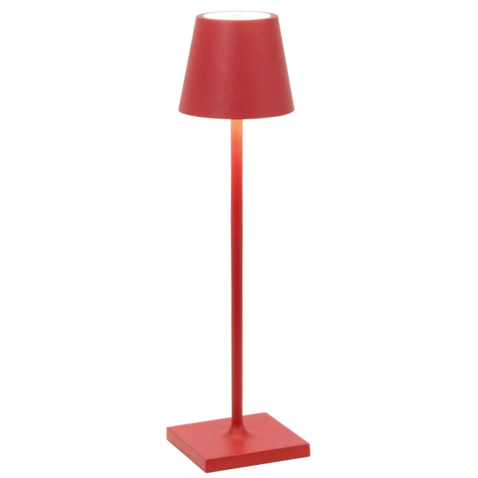 Zafferano America Decor Red Poldina Pro Micro Cordless Lamp