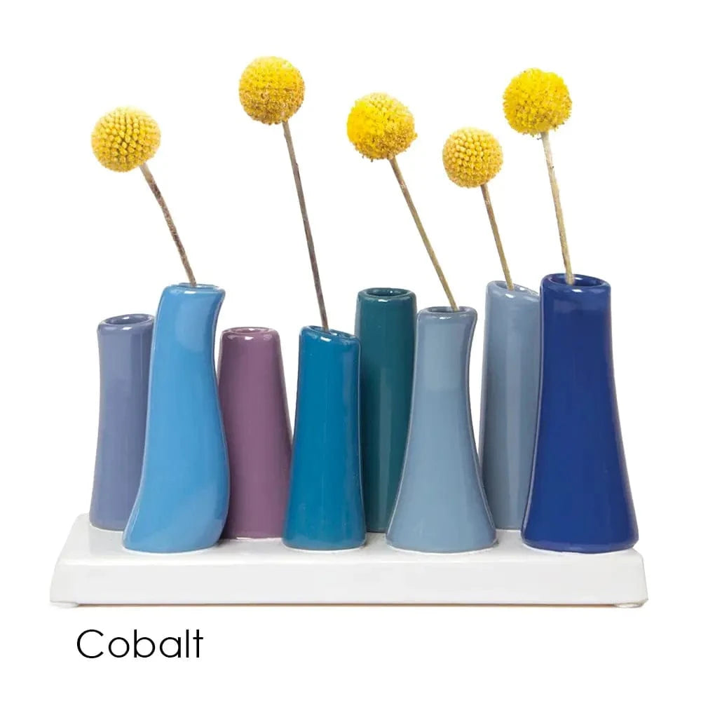 Chive Home Decor - Home Accent Pooley 8 Tube Vase Cobalt