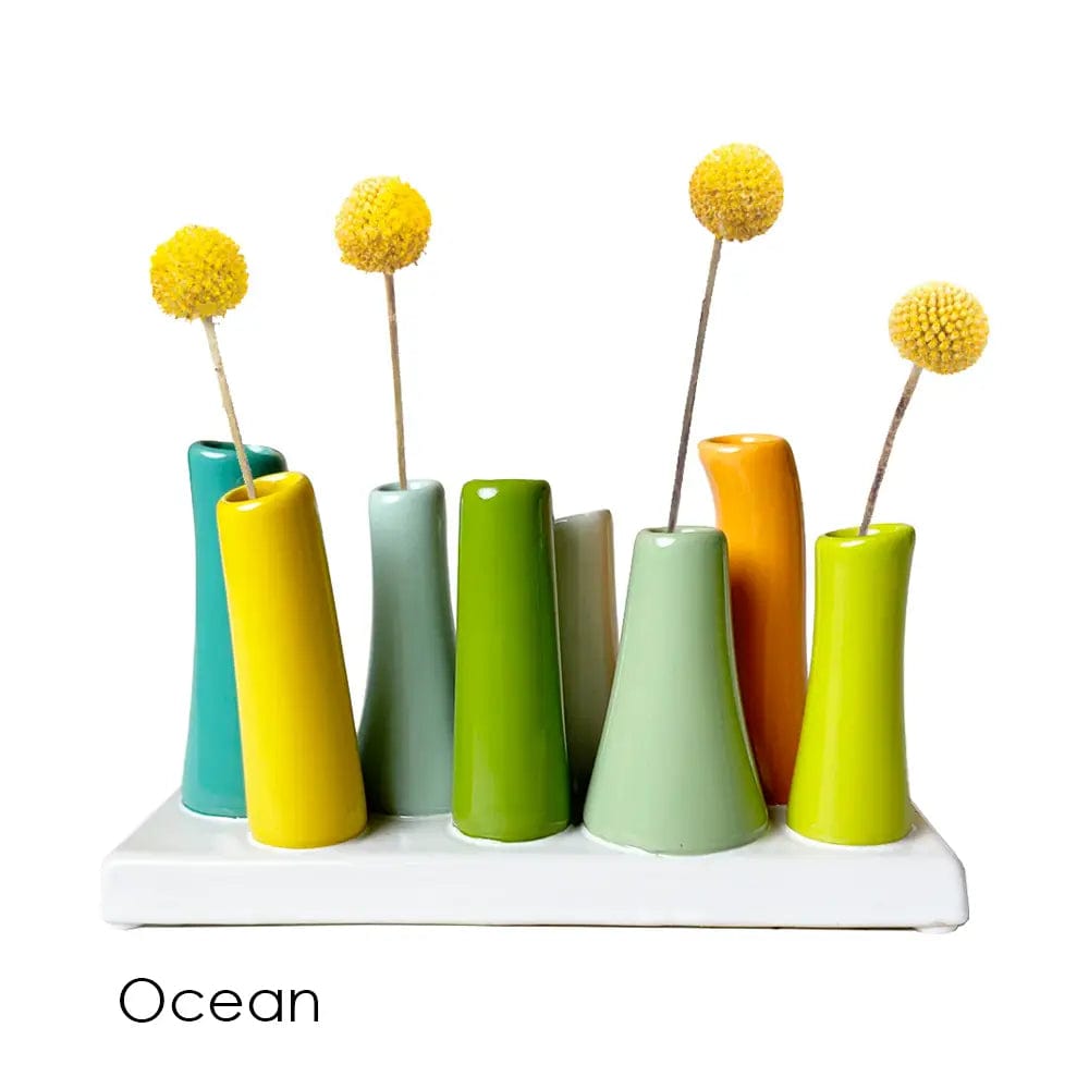 Chive Home Decor - Home Accent Pooley 8 Tube Vase Ocean