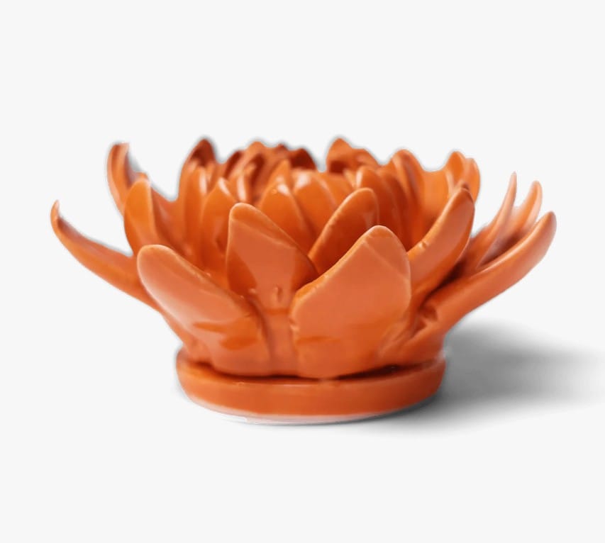Chive Home Decor - Home Accent Pooley 8 Tube Vase Orange Dahlia