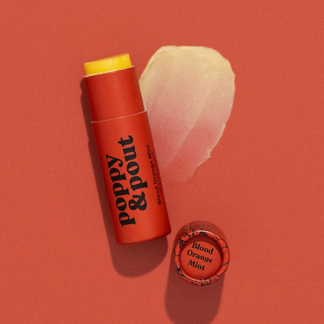 Poppy &amp; Pout Beauty Blood Orange Mint Lip Balm Poppy &amp; Pout Lip Balms