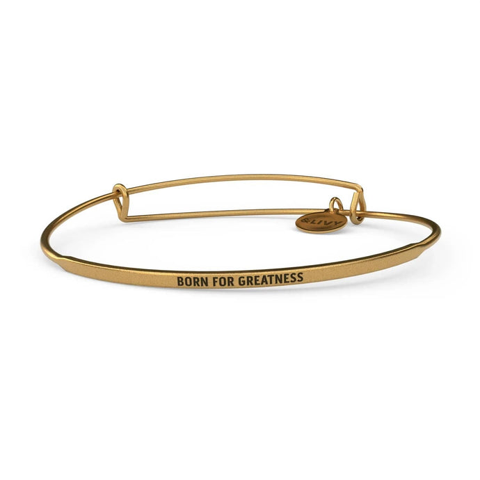 &Livy Jewelry - Bracelets Born For Greatness / Rhodium Gold Finish Posy Bracelet
