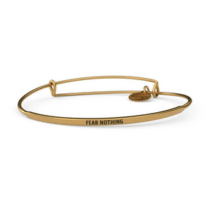 &Livy Jewelry - Bracelets Fear Nothing / Rhodium Gold Finish Posy Bracelet