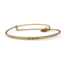 Load image into Gallery viewer, &amp;Livy Jewelry - Bracelets Heart with Love Heart / Rhodium Gold Finish Posy Bracelet
