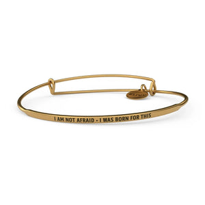 &Livy Jewelry - Bracelets I am Not Afraid / Rhodium Gold Finish Posy Bracelet