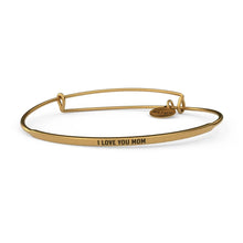 Load image into Gallery viewer, &amp;Livy Jewelry - Bracelets I Love You Mom / Rhodium Gold Finish Posy Bracelet
