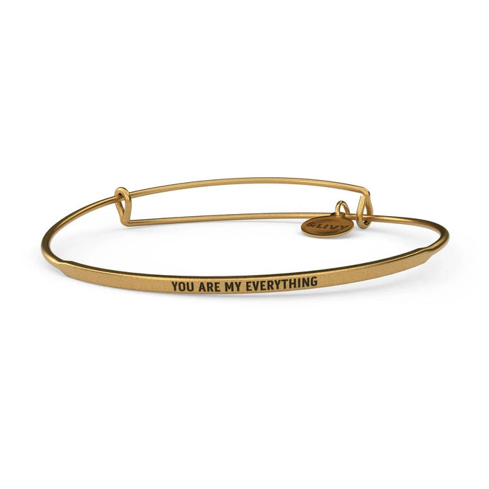 &Livy Jewelry - Bracelets You are My Everything / Rhodium Gold Finish Posy Bracelet
