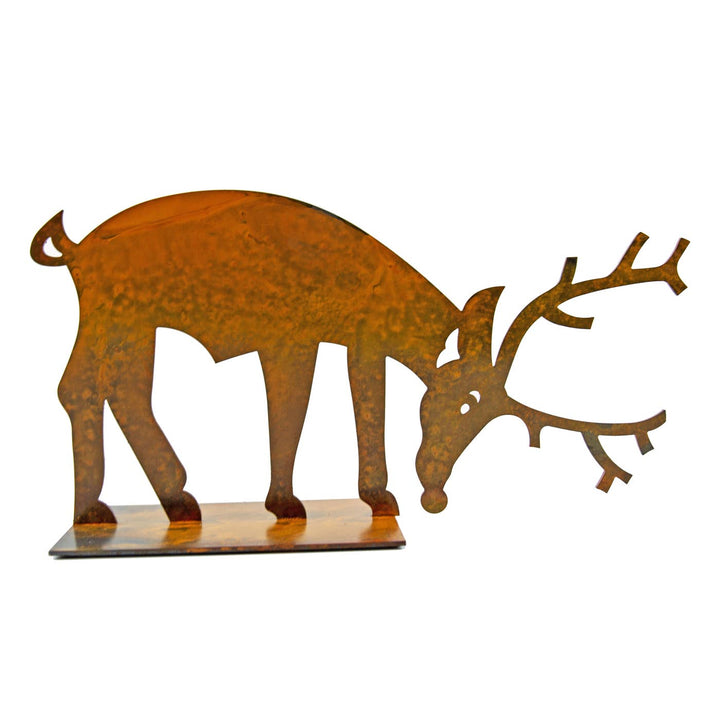 Prairie Dance Christmas Decor Prairie Dance Blitzen Tabletop Reindeer – 14" Metal Christmas Decor