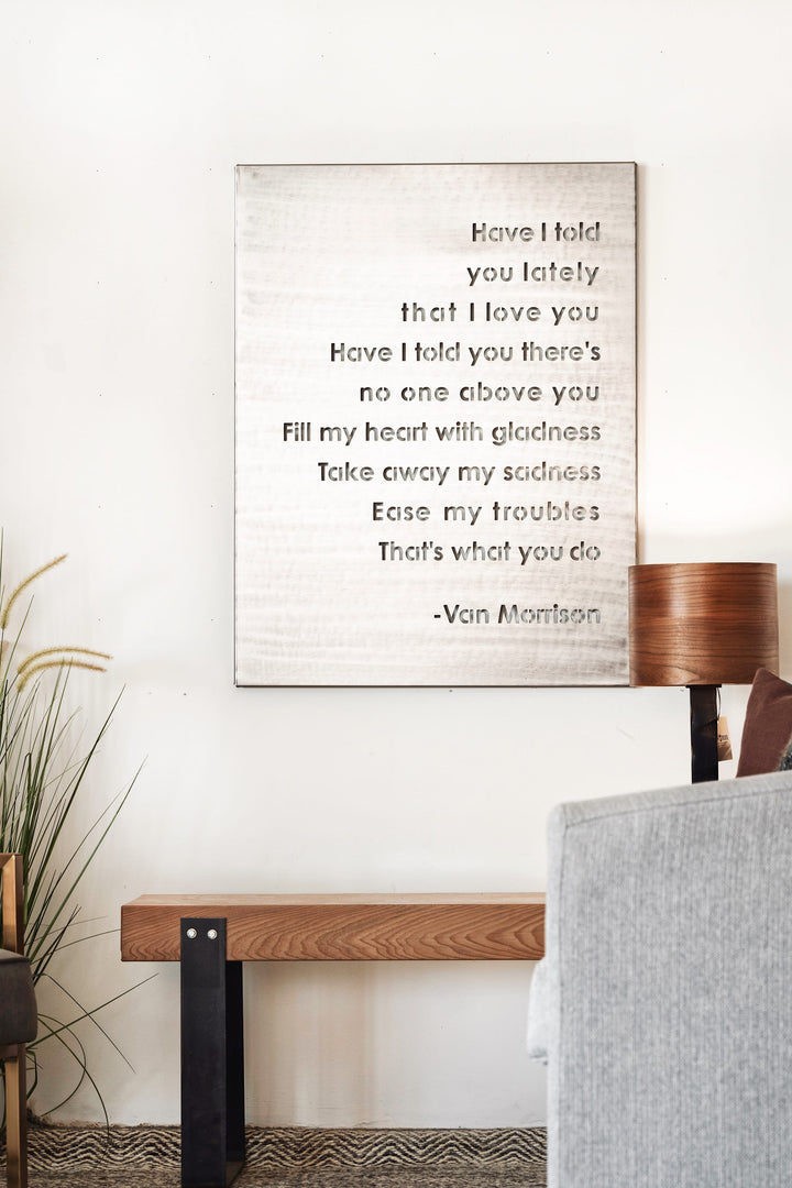Prairie Dance Proudly Handmade in South Dakota, USA Prairie Dance “Have I Told You Lately That I Love You” Metal Wall Art