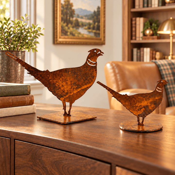 Prairie Dance Metal Sculpture Prairie Dance Metal Pheasant Sculpture – Baby &amp; Collectible