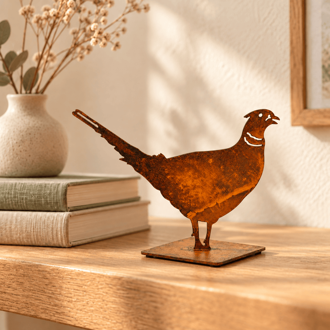 Prairie Dance Metal Sculpture Prairie Dance Metal Pheasant Sculpture – Baby &amp; Collectible