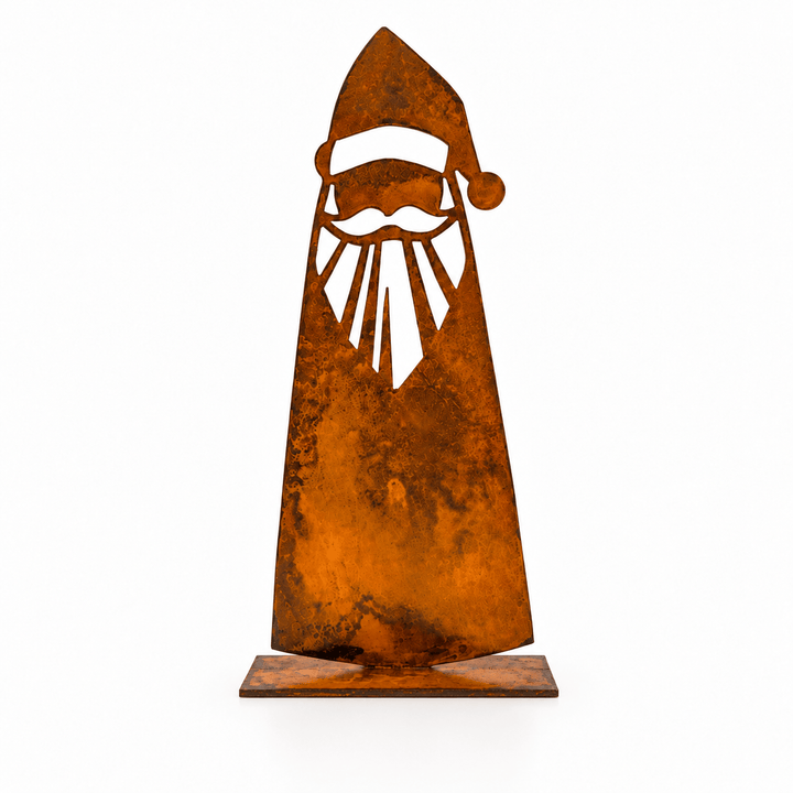 Prairie Dance Christmas Decor Prairie Dance Papa Santa – 44" Large Metal Christmas Decor