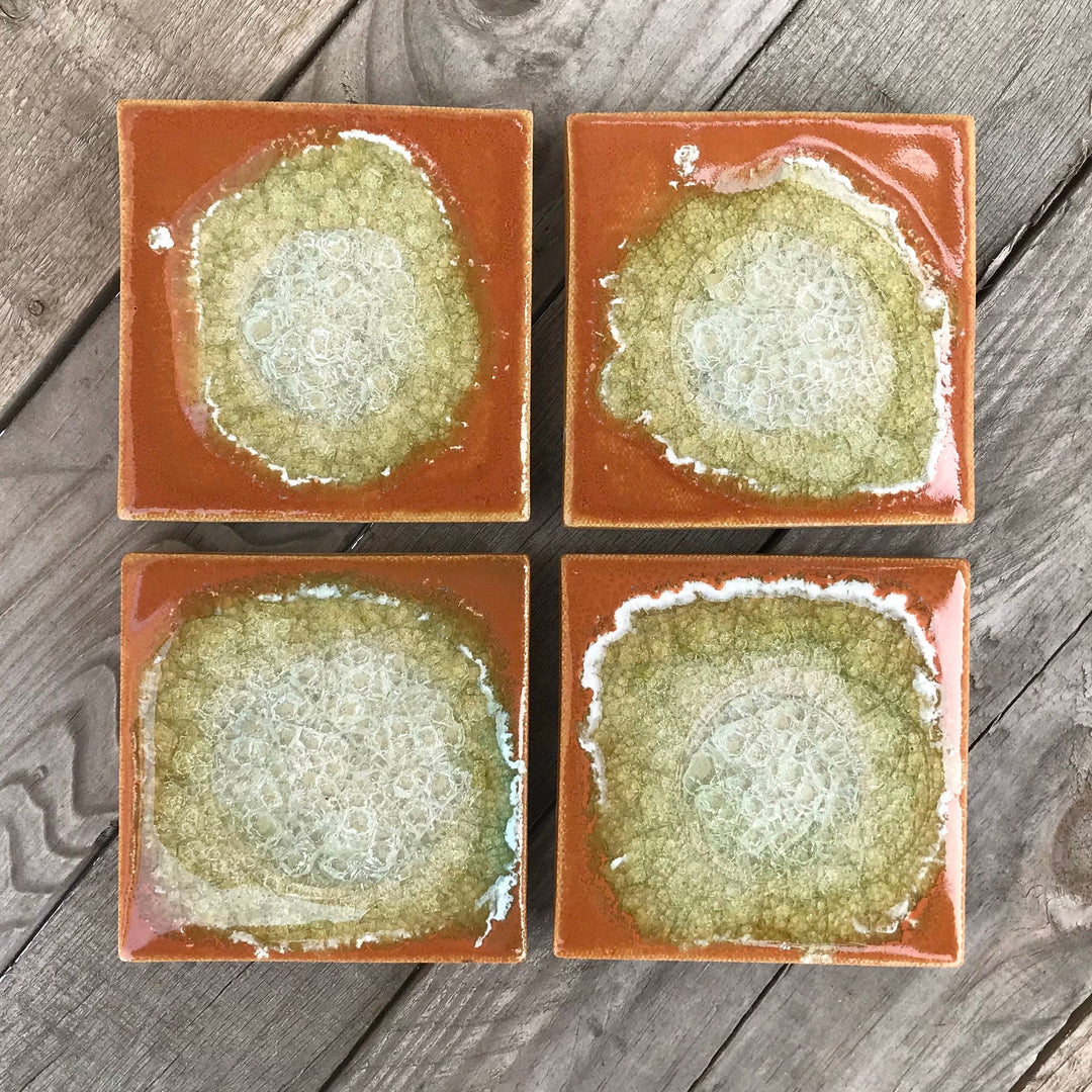 Dock 6 Pottery Ceramics Pumpkin Ceramic Coaster | Dock 6 Pottery