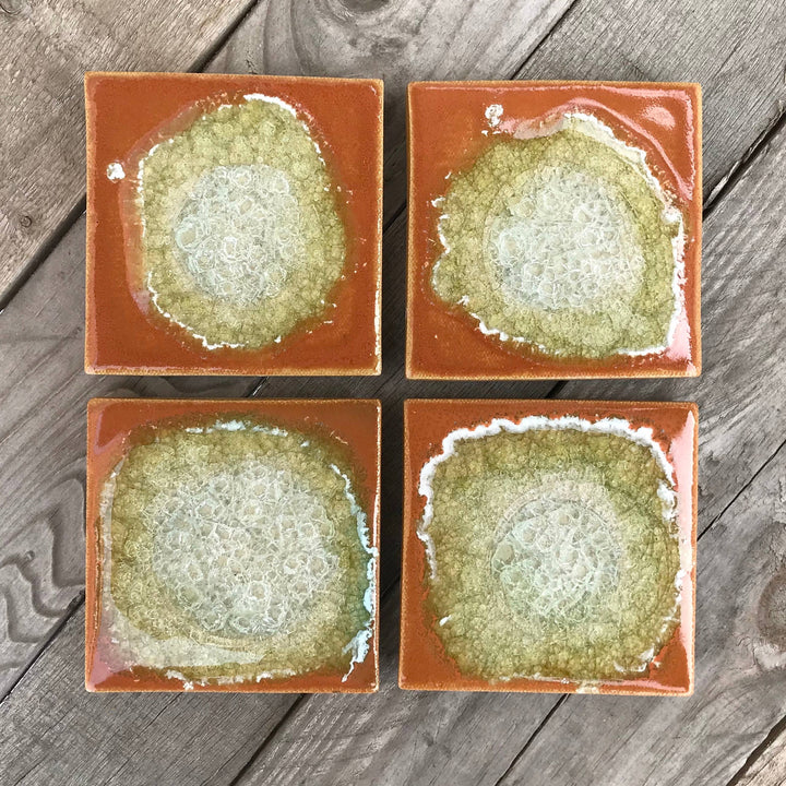 Dock 6 Pottery Ceramics Pumpkin Ceramic Coaster | Dock 6 Pottery