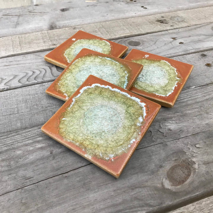 Dock 6 Pottery Ceramics Pumpkin Ceramic Coaster | Dock 6 Pottery
