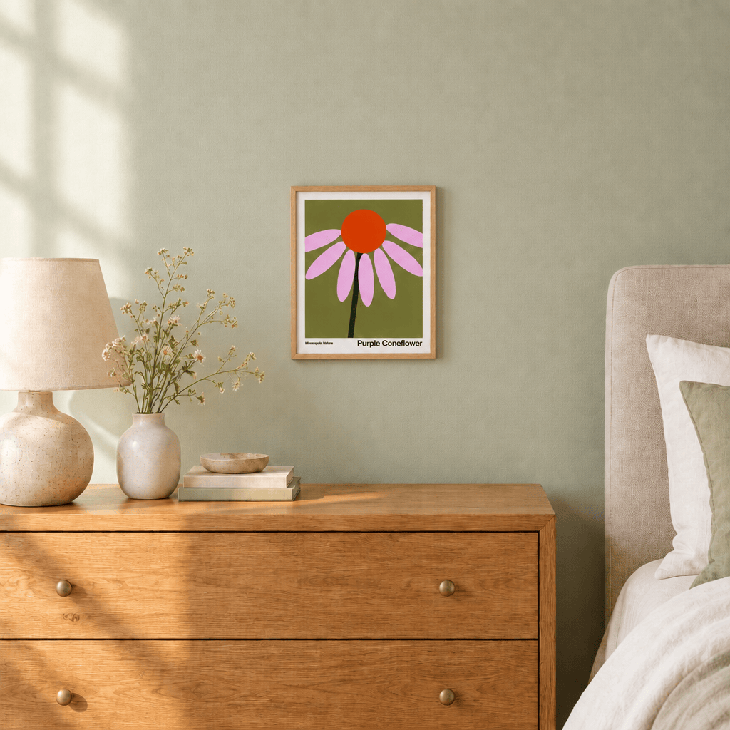 Little Dipper Art Purple Coneflower Art Print