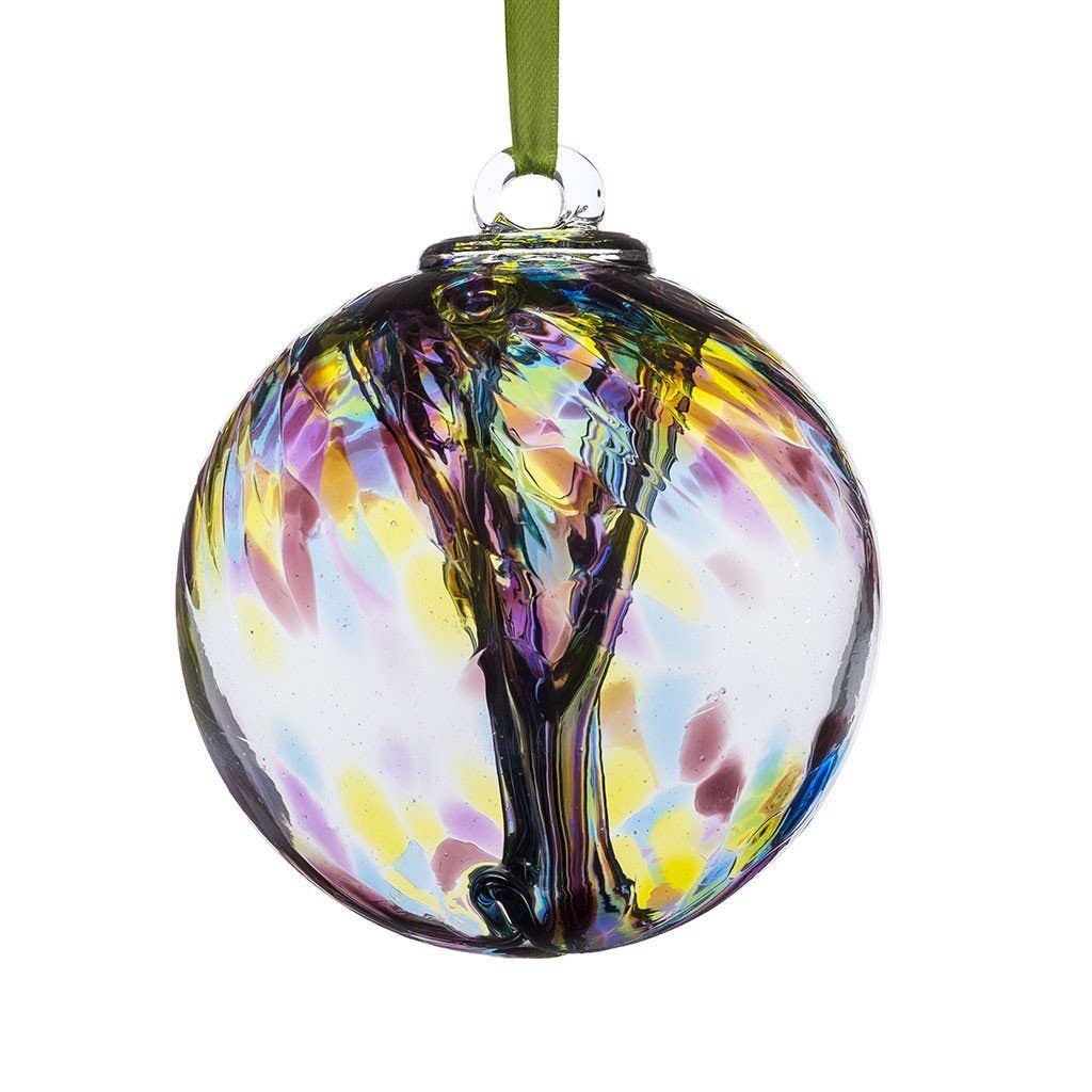 Sienna Glass Purple, Green & Blue Spirit Ball