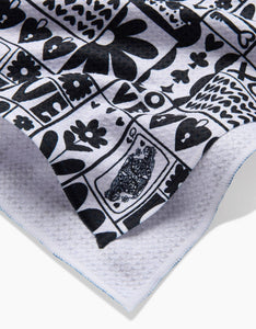 Geometry Towels Queen of Hearts Tea Towel