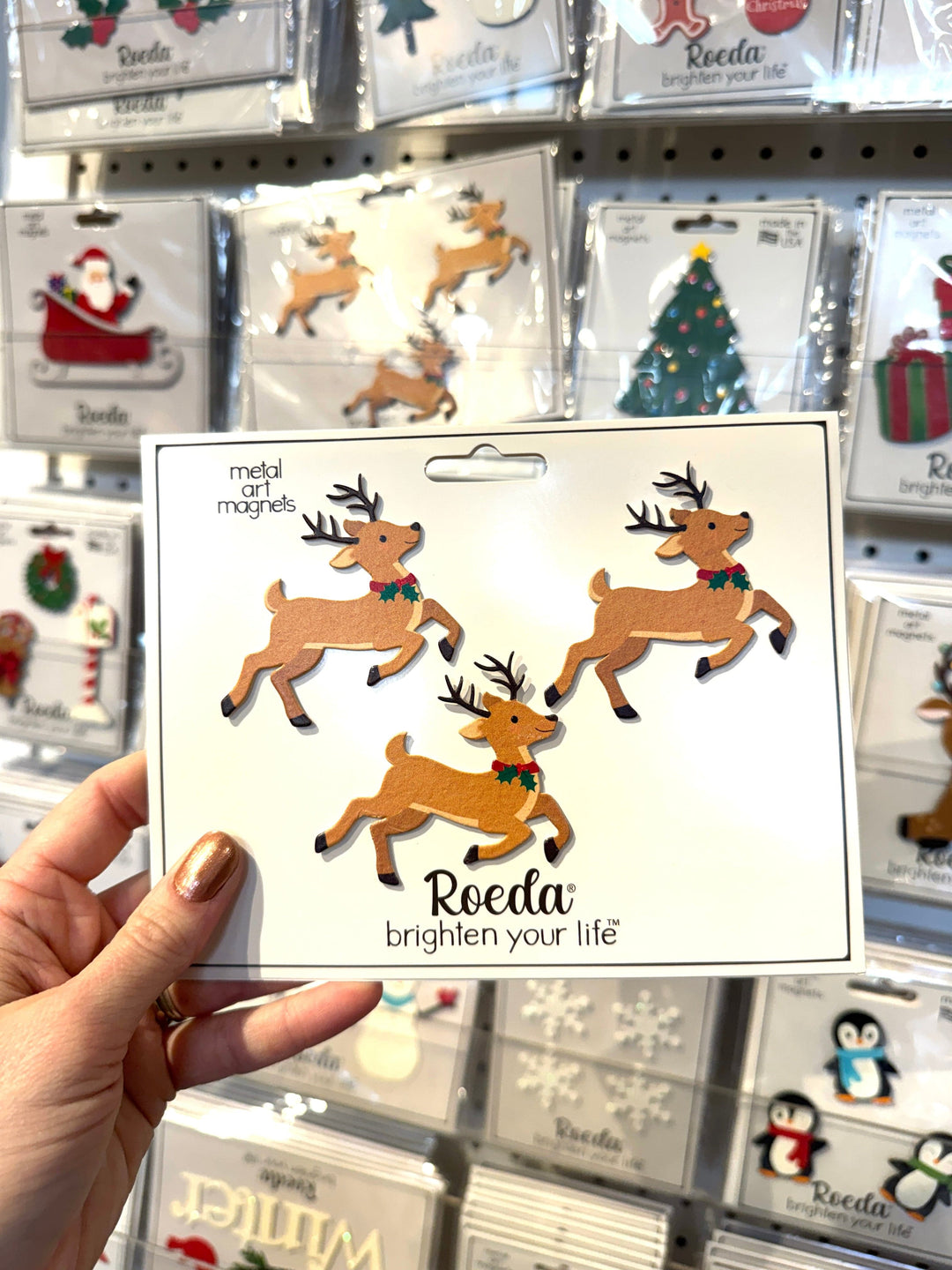 Roeda Studio Magnet Reindeer Magnets – Set of 3