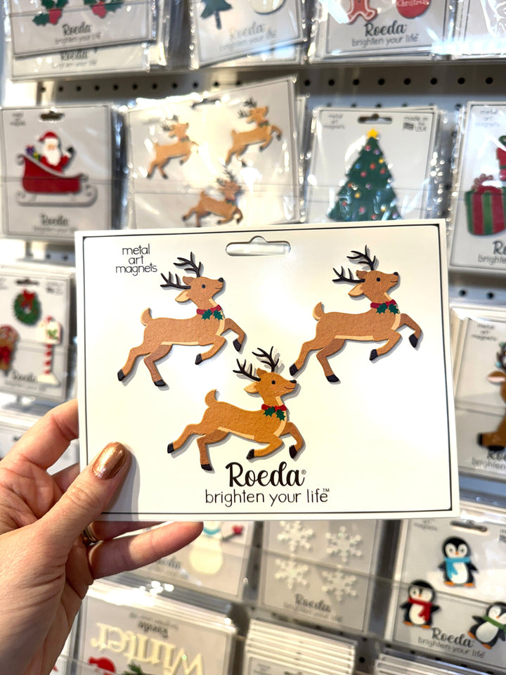 Roeda Studio Magnet Reindeer Magnets – Set of 3