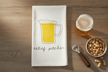 Load image into Gallery viewer, Cork Pops Kitchen Towels "Relief Pitcher" Bar Towel | Cork Pops
