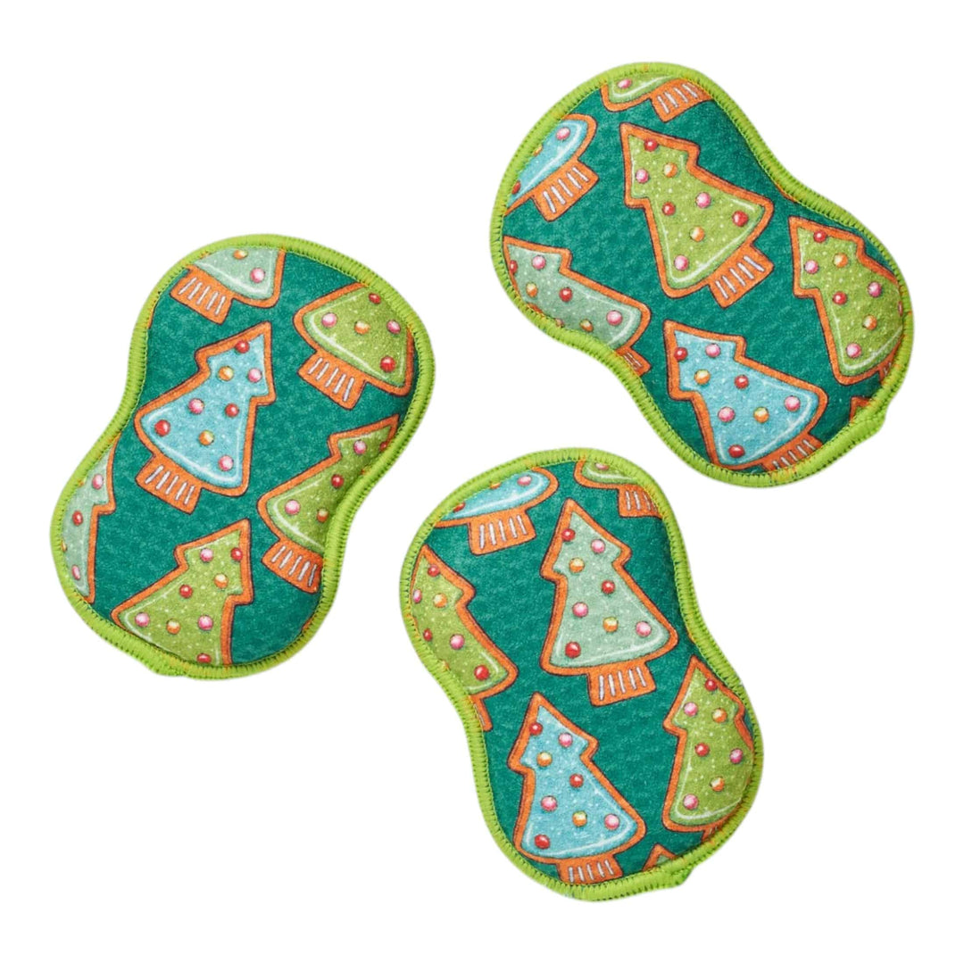 Once Again Home Reusable Scrubber Sponges Reusable Scrubber Sponges – Cookie Day – Set of 3