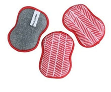 Load image into Gallery viewer, Once Again Home Kitchen &amp; Home Branches Red Reusable Scrubber Sponges – Set of 3

