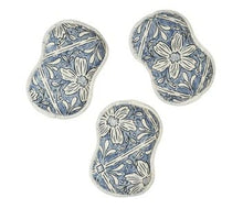 Load image into Gallery viewer, Once Again Home Kitchen &amp; Home Majolica Blue Reusable Scrubber Sponges – Set of 3
