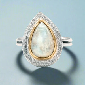 J & I Jewelry Proudly Handmade in Pennsylvania, USA Rivermist Moonstone Ring