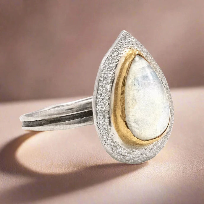 J & I Jewelry Proudly Handmade in Pennsylvania, USA Rivermist Moonstone Ring