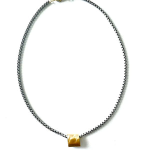 LJ Sonder Jewelry - Necklaces Rolo Mix Two Tone Necklace