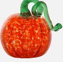 Load image into Gallery viewer, Kitras 3&quot; / Orange Round Glass Pumpkins
