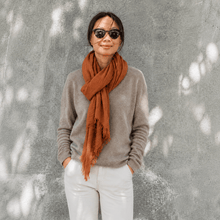 Load image into Gallery viewer, Rubyzaar RTW - Accessories Rubyzaar Boho Shawl - Copper

