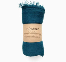 Load image into Gallery viewer, Rubyzaar RTW - Accessories Rubyzaar Boho Shawl - Dark Cyan
