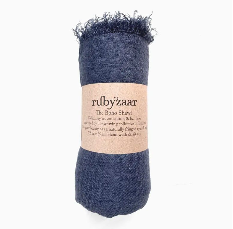 Rubyzaar RTW - Accessories Rubyzaar Boho Shawl - Deep Space