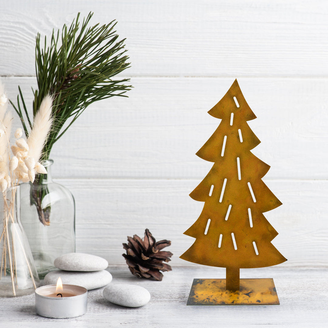 Prairie Dance cutout Christmas trees grouped together; each tree sold separately, view 3