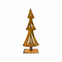 Load image into Gallery viewer, Prairie Dance Proudly Handmade in South Dakota, USA Short 10&quot; Rustic Metal Christmas Tree Cutouts
