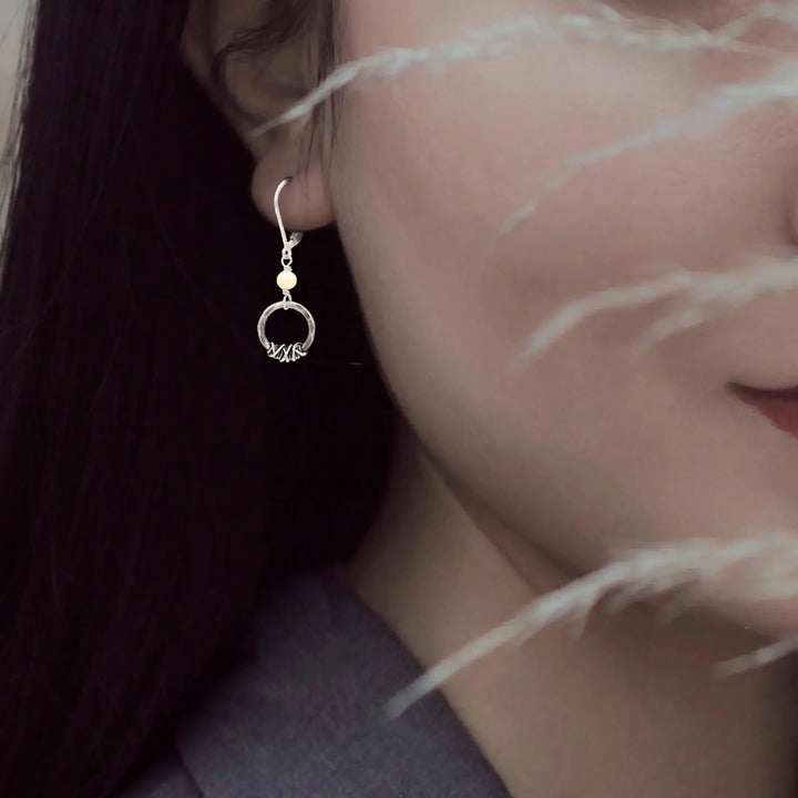j and i jewelry Jewelry - Earrings Rustic Pearl Halo Earring