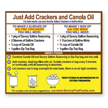 Load image into Gallery viewer, Savory Fine Foods LLC Home Decor - Kitchen Gourmet Entertaining - Food Savory Party Cracker Seasoning Cinnamon Toast
