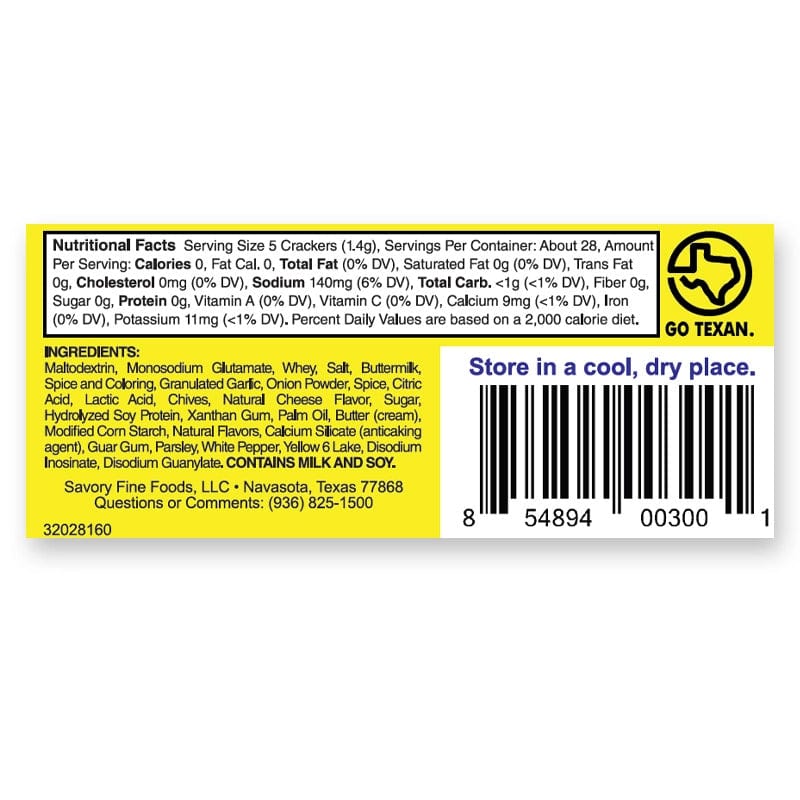 Savory Fine Foods LLC Baking Mixes Savory Party Cracker Seasoning - Classic Original