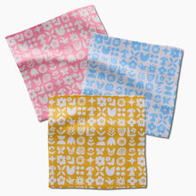Load image into Gallery viewer, Geometry Scandi Spring Dishcloth Set
