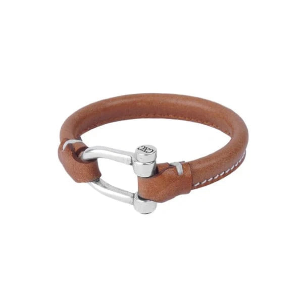CXC Jewelry Jewelry - Bracelets - CXC Schackle Icon Bracelet Brown Lg