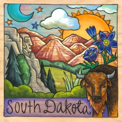 Sincerely Sticks Wall Art SD Land of Plenty 9" x 9" Plaque