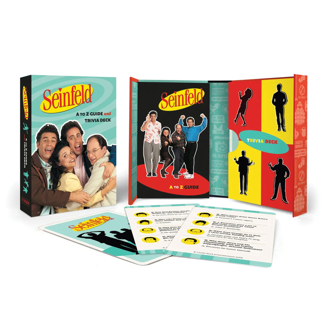 Hachette Book Group USA Books Cards Games and Puzzles - Games and Puzzles Seinfeld A to Z Guide &amp; Trivia Deck
