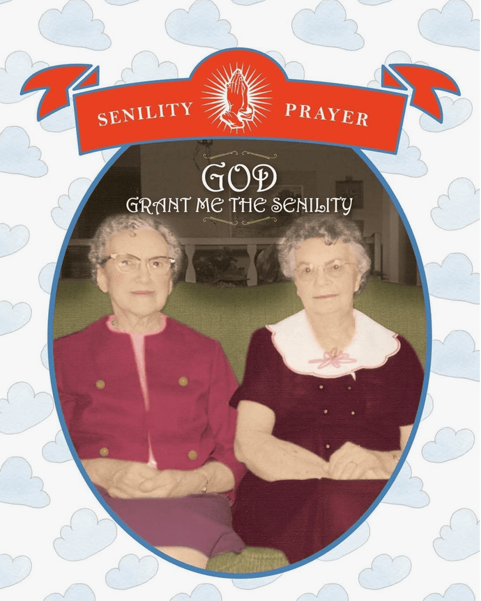 Actual Pictures SENILITY PRAYER - Card